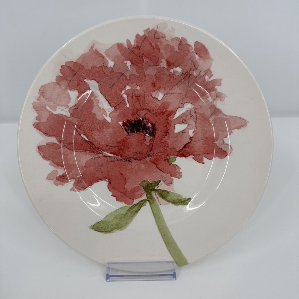 Royal‎ Stafford Pink Poppy 8.5" Salad Plate England English Garden Set of 4